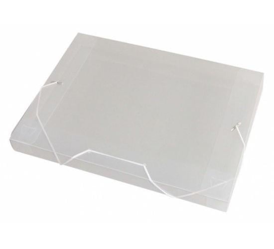 Pasta Aba El&aacute;stico Mini 20mm ACP 250mm x 165mm x 20mm Cristal Unit&aacute;ria