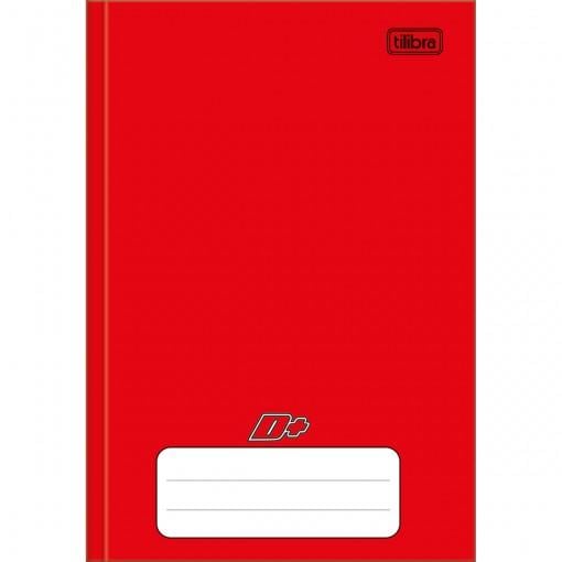 Caderno Capa Dura Brochura Vermelho 96 Folhas Tilibra Mais+