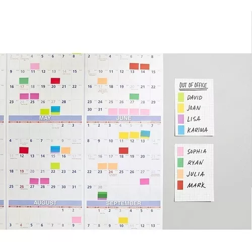 Notas Adesivas Post-it 4 blocos 100 folhas cada 38mm x 50mm Cores Sortidas