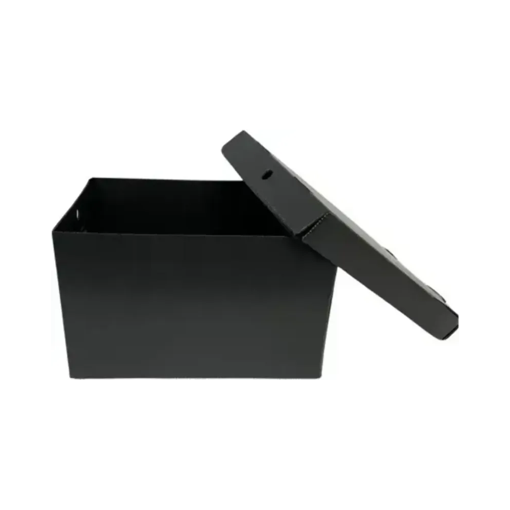 Caixa Organizadora Vinil Preta Polycart Compacta 360x265x230mm