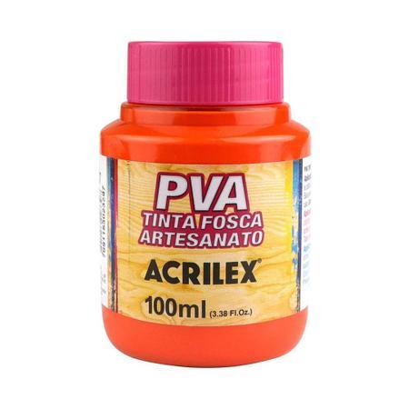 Tinta PVA Fosca Artesanato Acrilex 100ml Laranja
