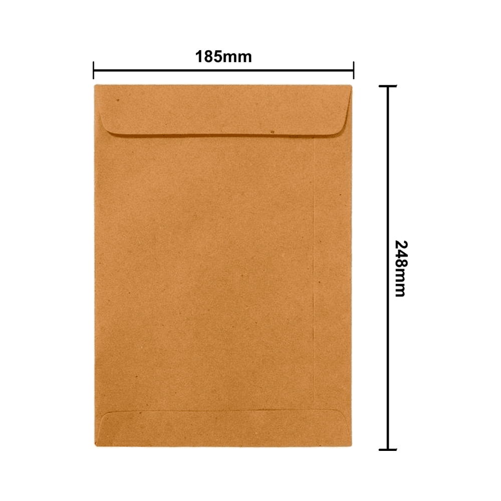 Envelope Kraft Natural 80g 185x248 Scrity - 10 un