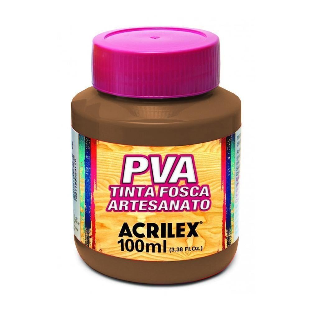 Tinta PVA Fosca Artesanato Acrilex 100ml Marrom