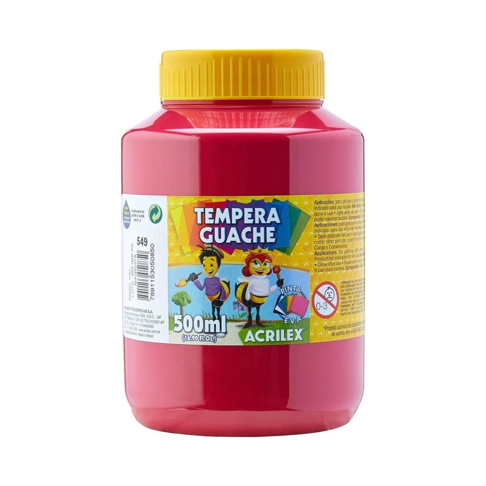 Tinta Guache 500ml Magenta Acrilex