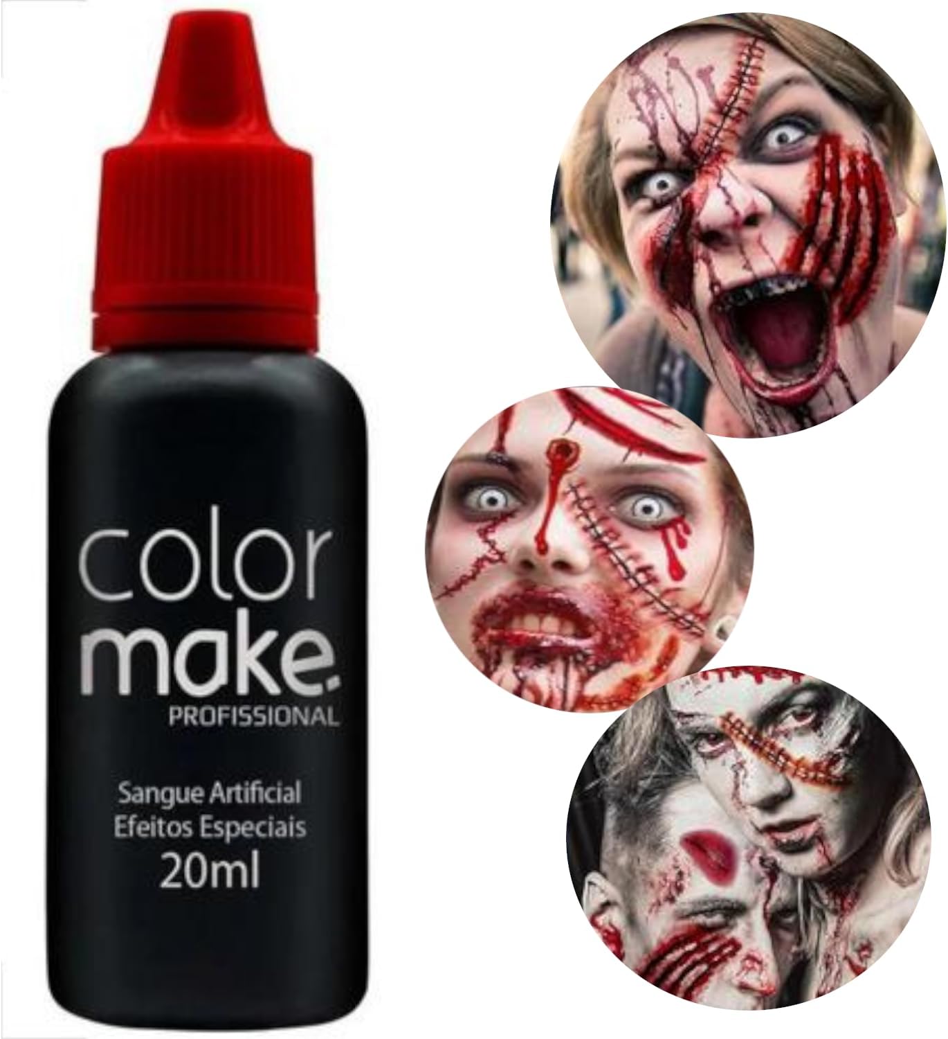 Sangue Falso Artificial Profissional 20ml Colormake Vermelho Vegano