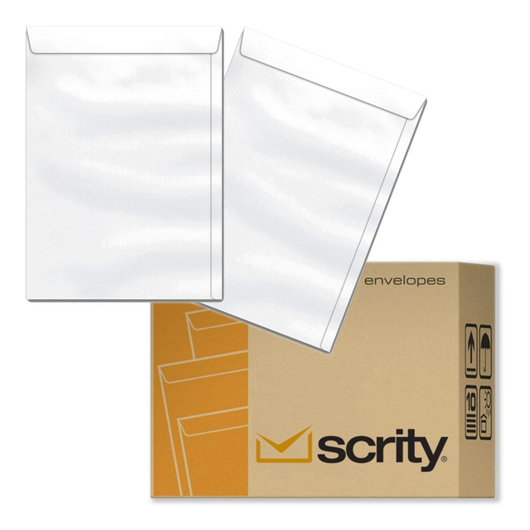 Envelope Saco Branco Offset 240x340mm 90g Caixa com 250 Unidades Scrity