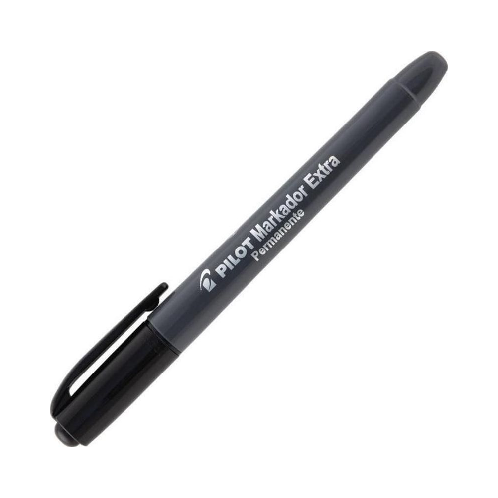 Marcador Permanente Ponta Redonda 4.0mm Markador Pilot Preto