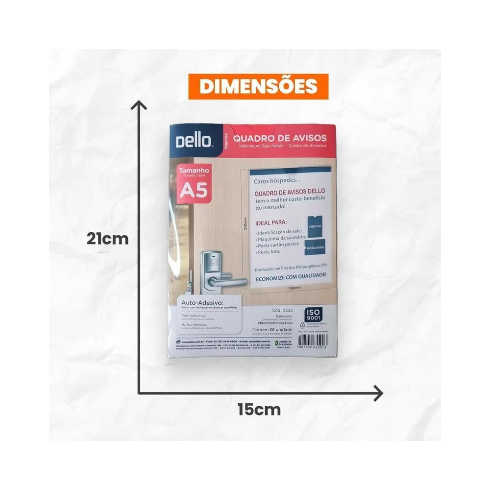 Quadro de Avisos A5 Auto-Adesivo Dello