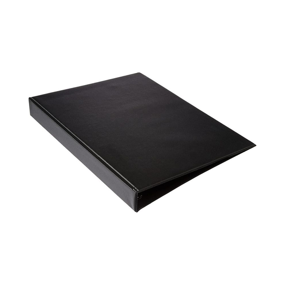 Fich&aacute;rio Cloreto de Polivinilo 25.5 cm x 33 cm DAC Preto 4 argolas