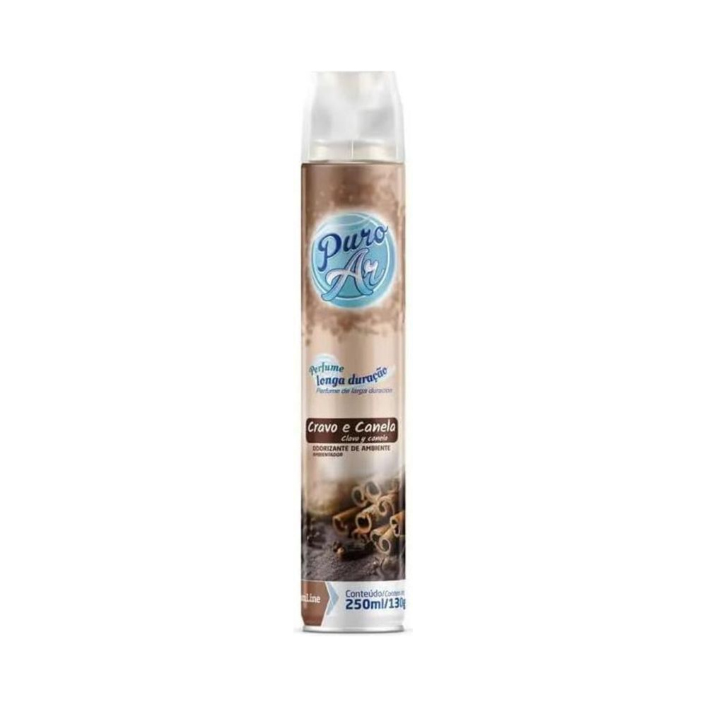 Odorizante de Ambiente Aerossol Puro Ar Cravo e Canela 250ml