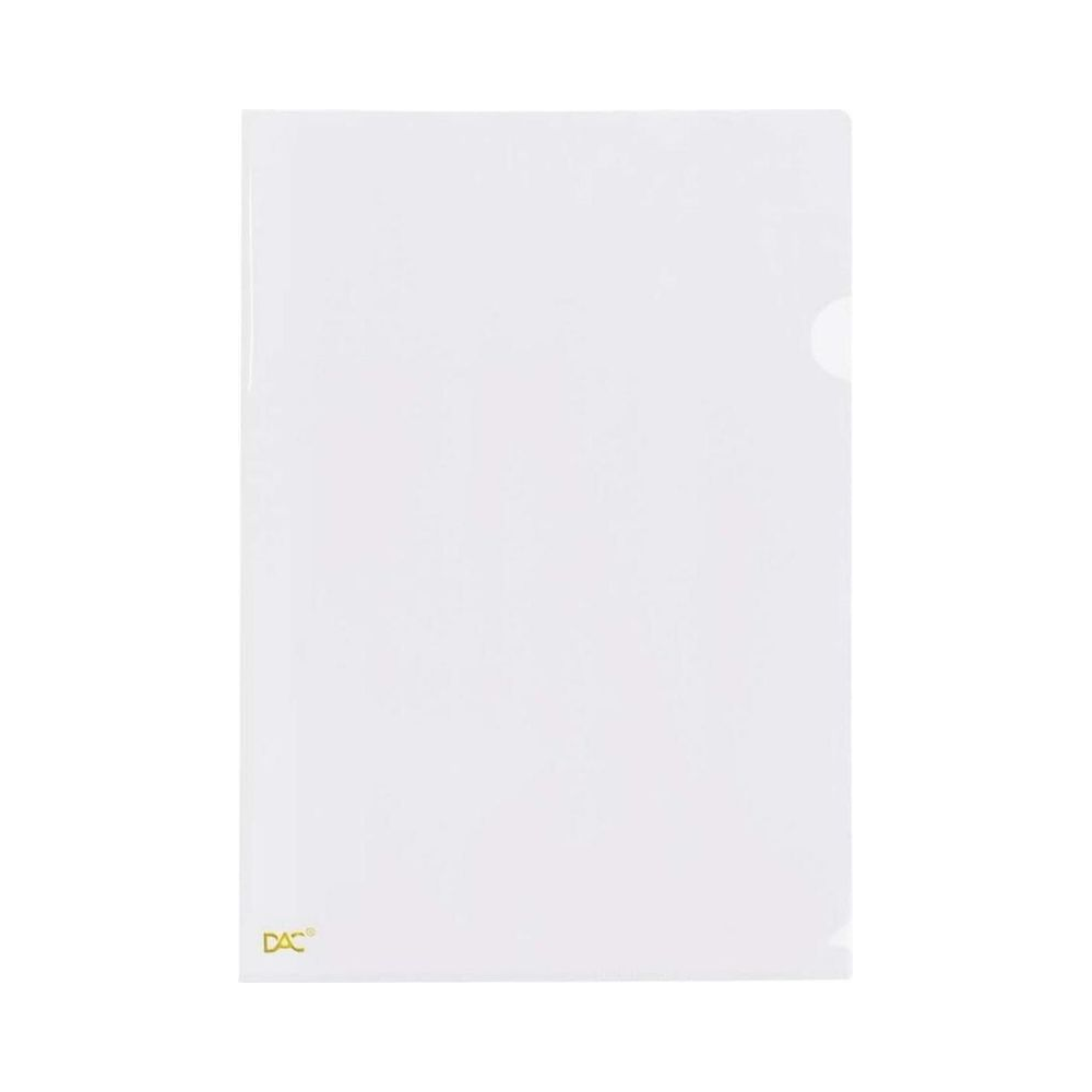 Pasta L Polipropileno A3 DAC Cristal Pacote com 10 Unidades