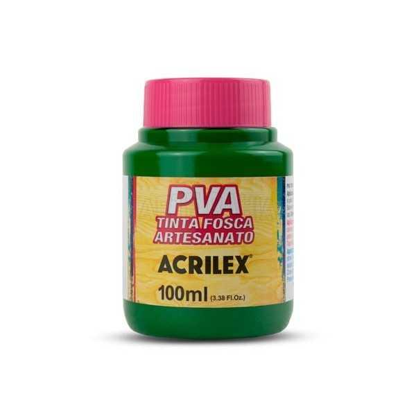 Tinta PVA Fosca Artesanato Acrilex 100ml Verde Musgo Unit&aacute;ria