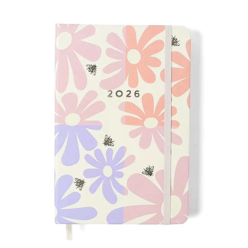 Agenda Planner Diária Cicero 2026 Melissa Block Bloomy 14x21cm