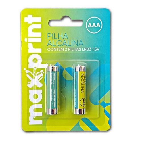 Pilhas Alcalinas AAA 1.5V Maxprint 2 unidades