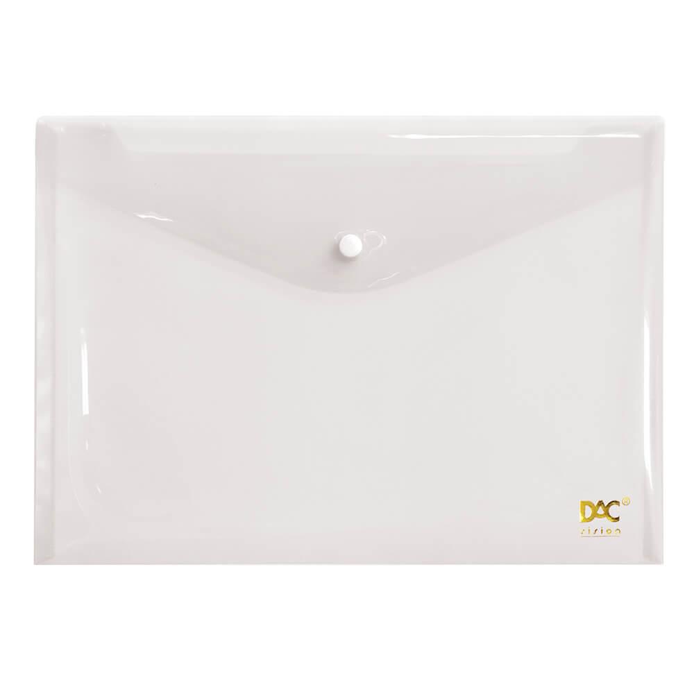 Malote com Bot&atilde;o A4 DAC 332mm x 237mm Transparente Unit&aacute;rio