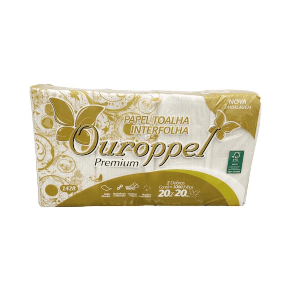 Interfolha Ouropel Celulose 20x20 c/1000