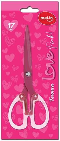 Tesoura Love Pink Molin
