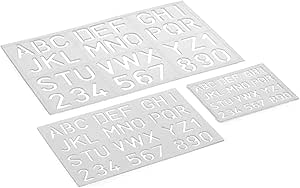 Kit Normogr&aacute;fico Escolar Maxcril Cristal 15.7cm x 25cm Unit&aacute;rio