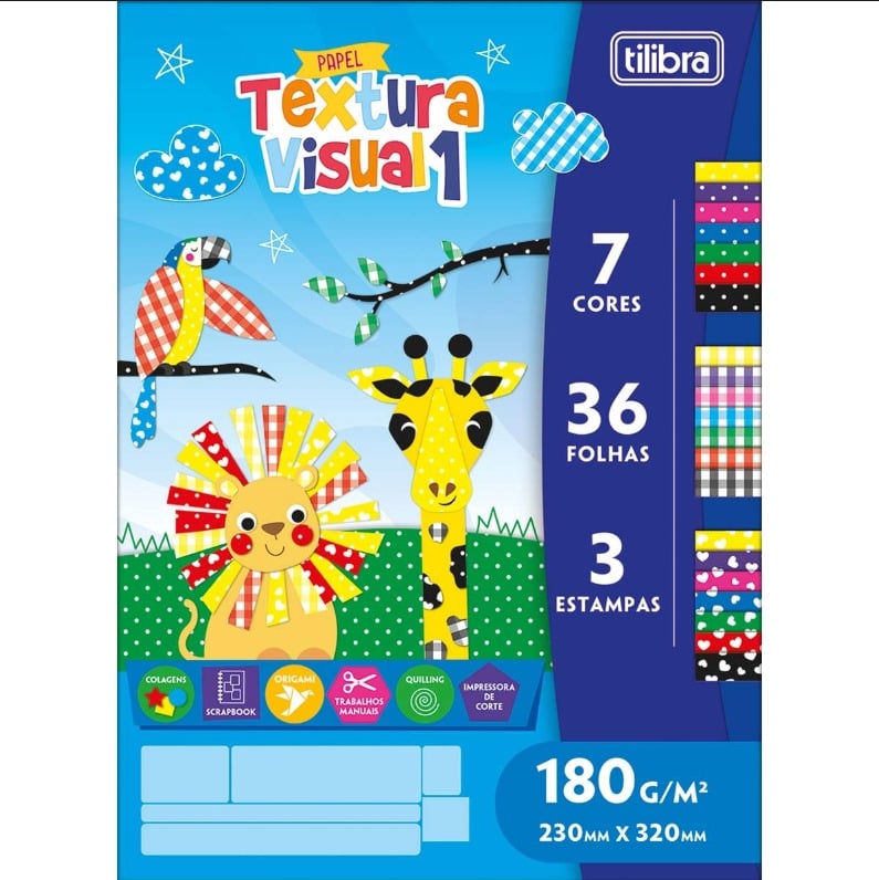 Bloco Textura Visual 1 &ndash; 36 Folhas