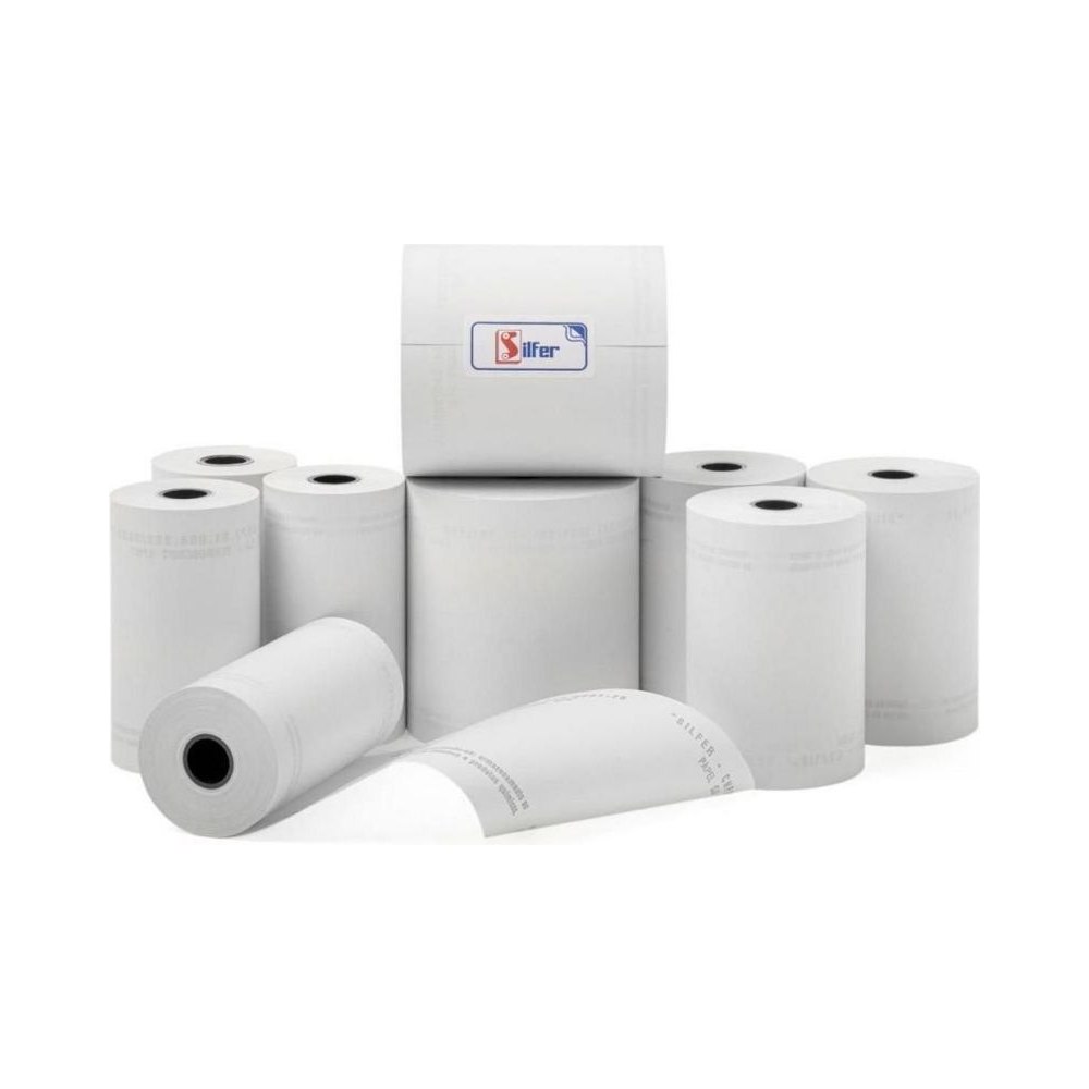 Bobina T&eacute;rmica 80mm x 30m 48g Silfer Caixa com 30 unidades