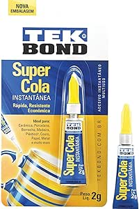 Cola L&iacute;quida Tekbond 41460 2g Secagem R&aacute;pida Multiuso Resist&ecirc;ncia &agrave; &Aacute;gua Multicolor