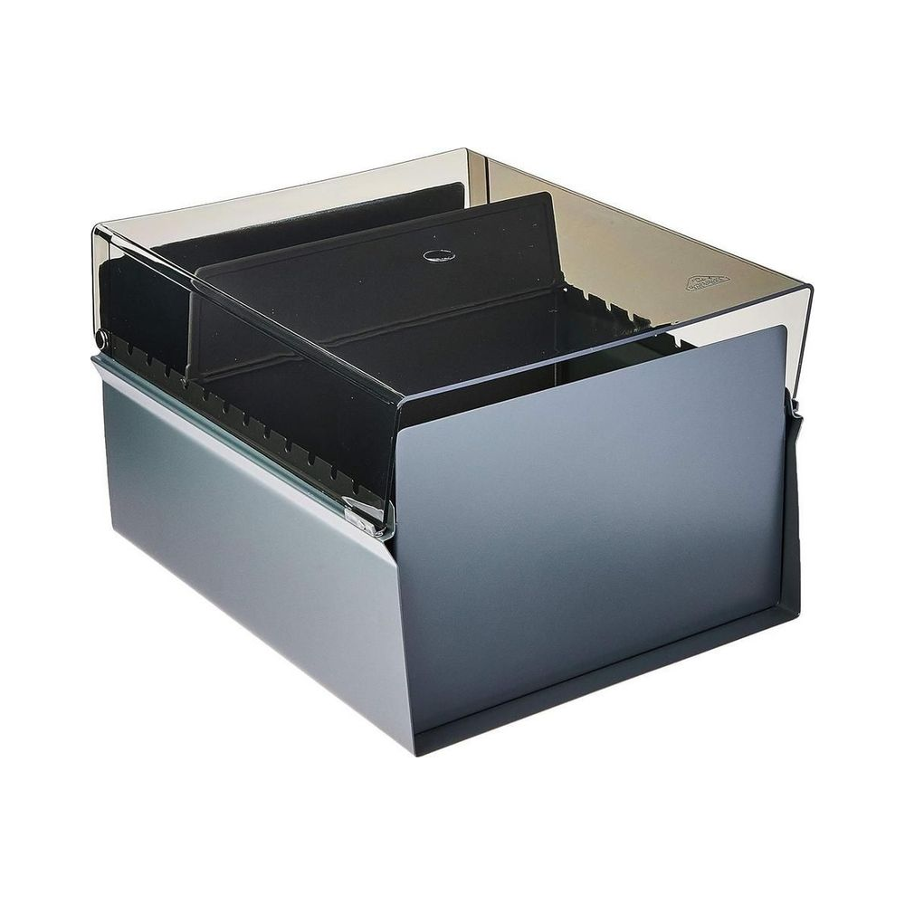 Fich&aacute;rio de Mesa A&ccedil;o e Poliestireno 6x9 Acrimet Fume