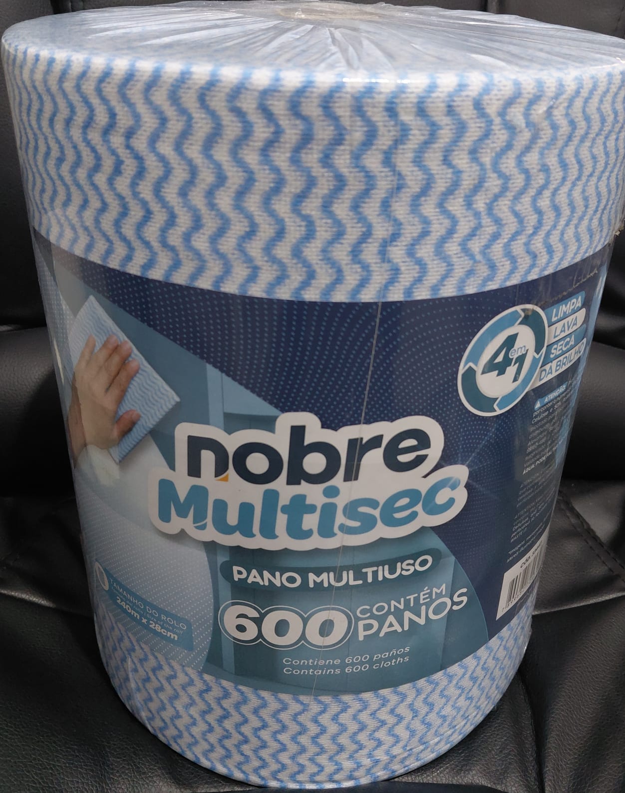 Pano Multiuso em Bobina Perfex Azul 28cm X 240m 600 Panos