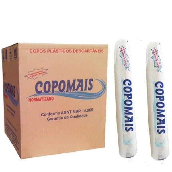 Copo descartável branco Copomais 180ml 2500 unidades