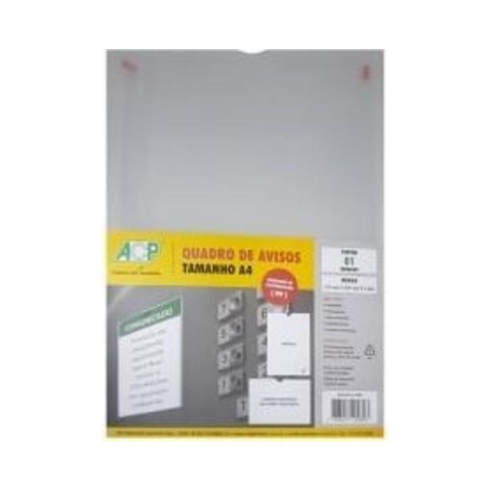 Quadro de Avisos Autoadesivo A4 ACP Transparente