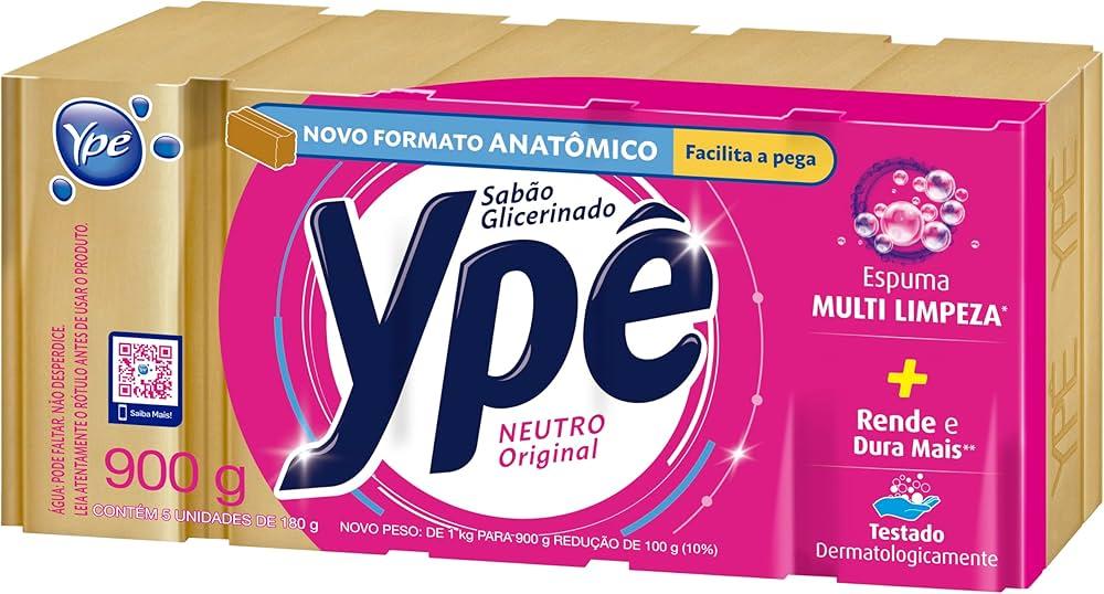 Sab&atilde;o em Barra Yp&ecirc; Glicerinado Neutro 900g