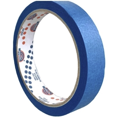 Fita Adesiva Fixa Fralda Papel Crepado Eurocel Azul 19mm x 20m