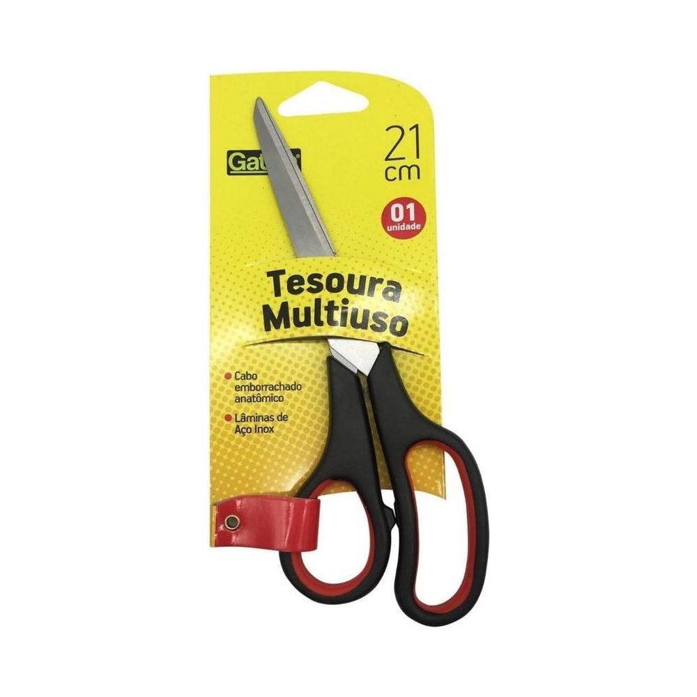 Tesoura Multiuso 21cm Gatte