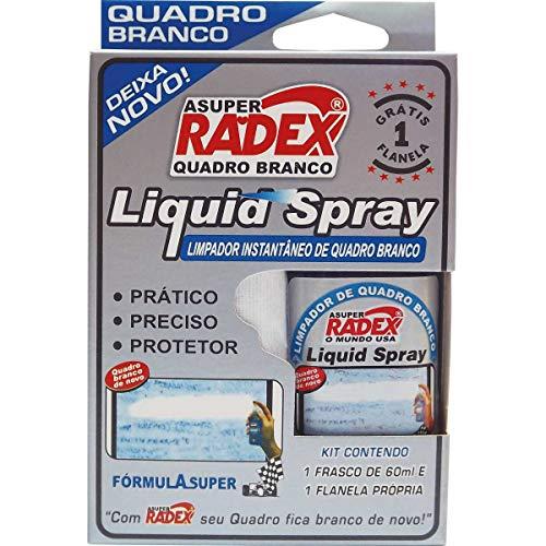 Limpador para quadro branco com flanela Radex 60ml