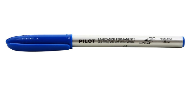 Marcador Permanente 1.0m Pilot Azul
