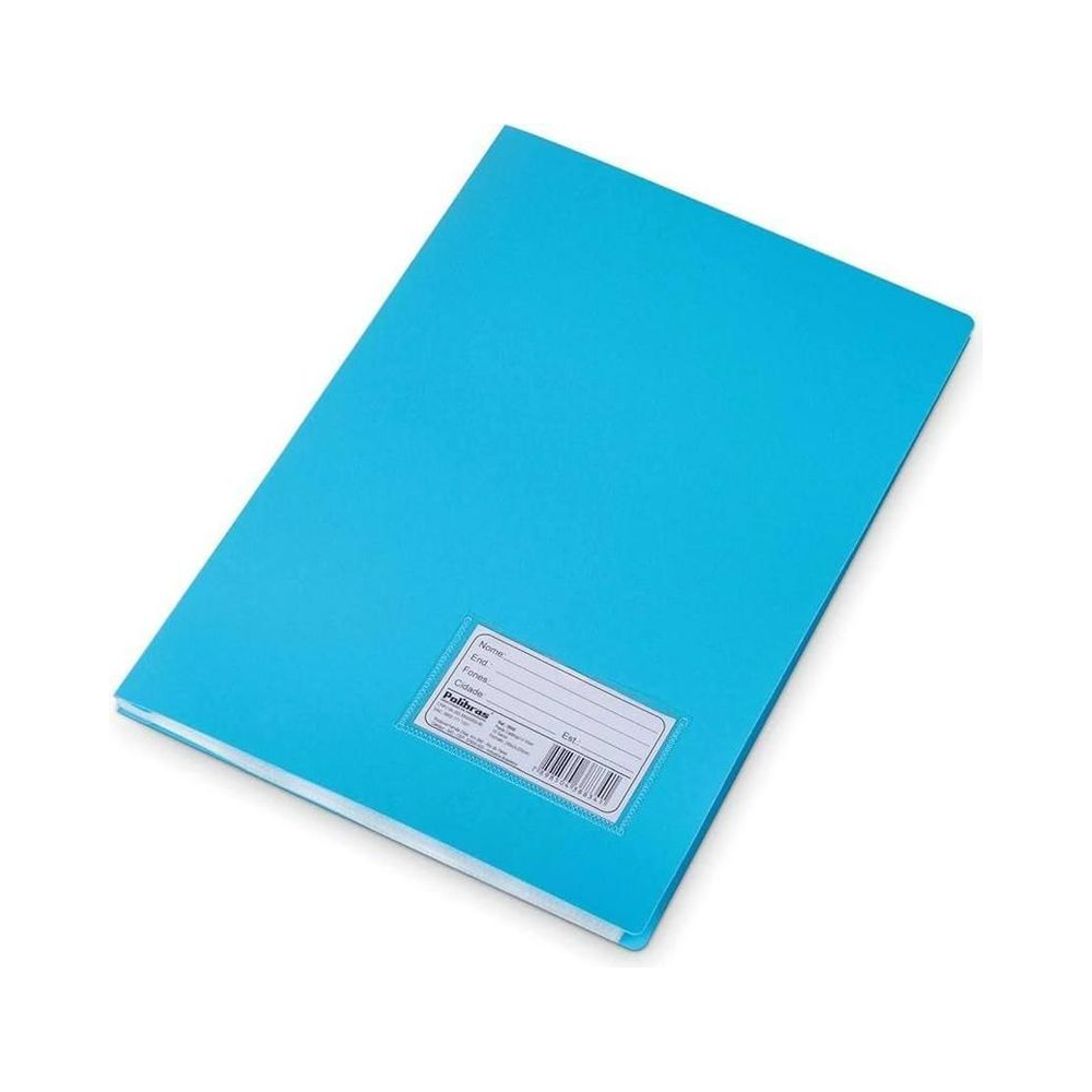 Pasta Cat&aacute;logo Polipropileno A4 Maxipl&aacute;sticos Azul