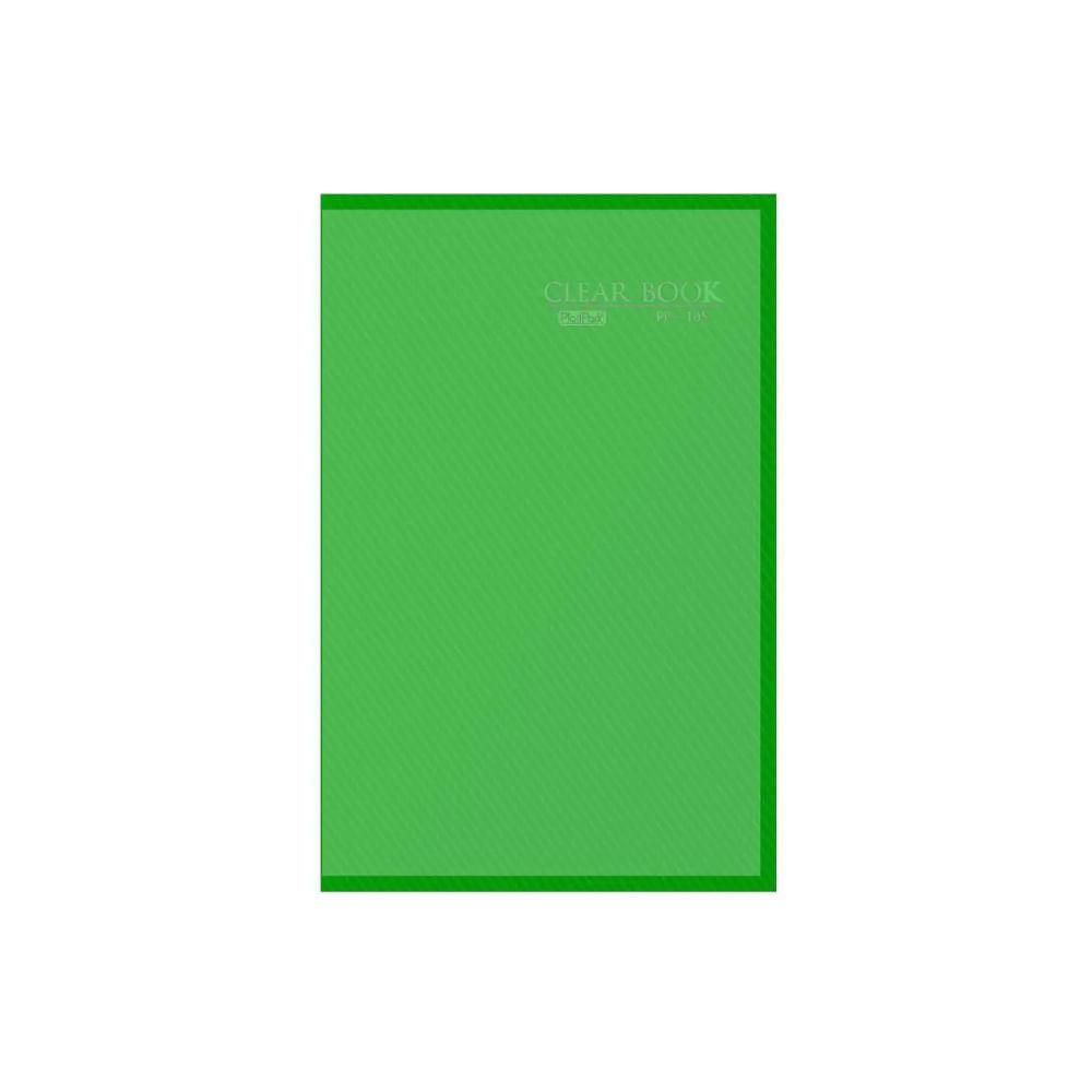 Pasta Catálogo Plastpark Clear Book 50 Env. Verde