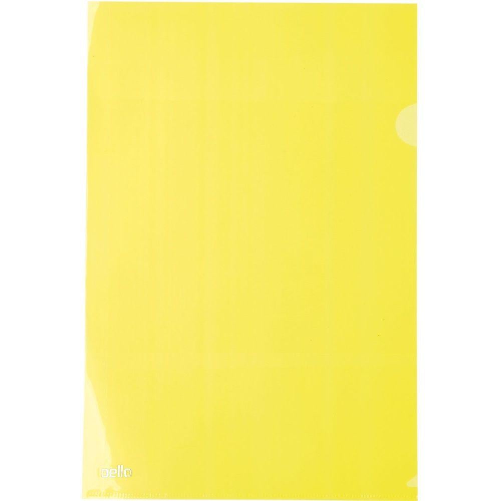 Pasta L A4 Dello 310mm x 220mm Amarelo 10 unidades