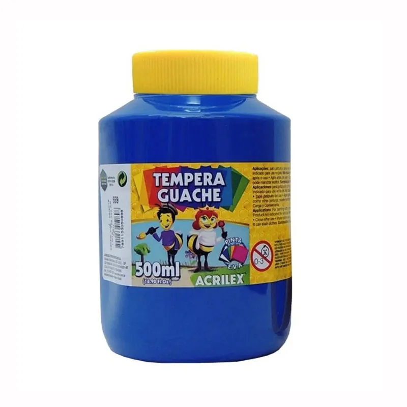 Tinta Guache 500ml Azul Acrilex