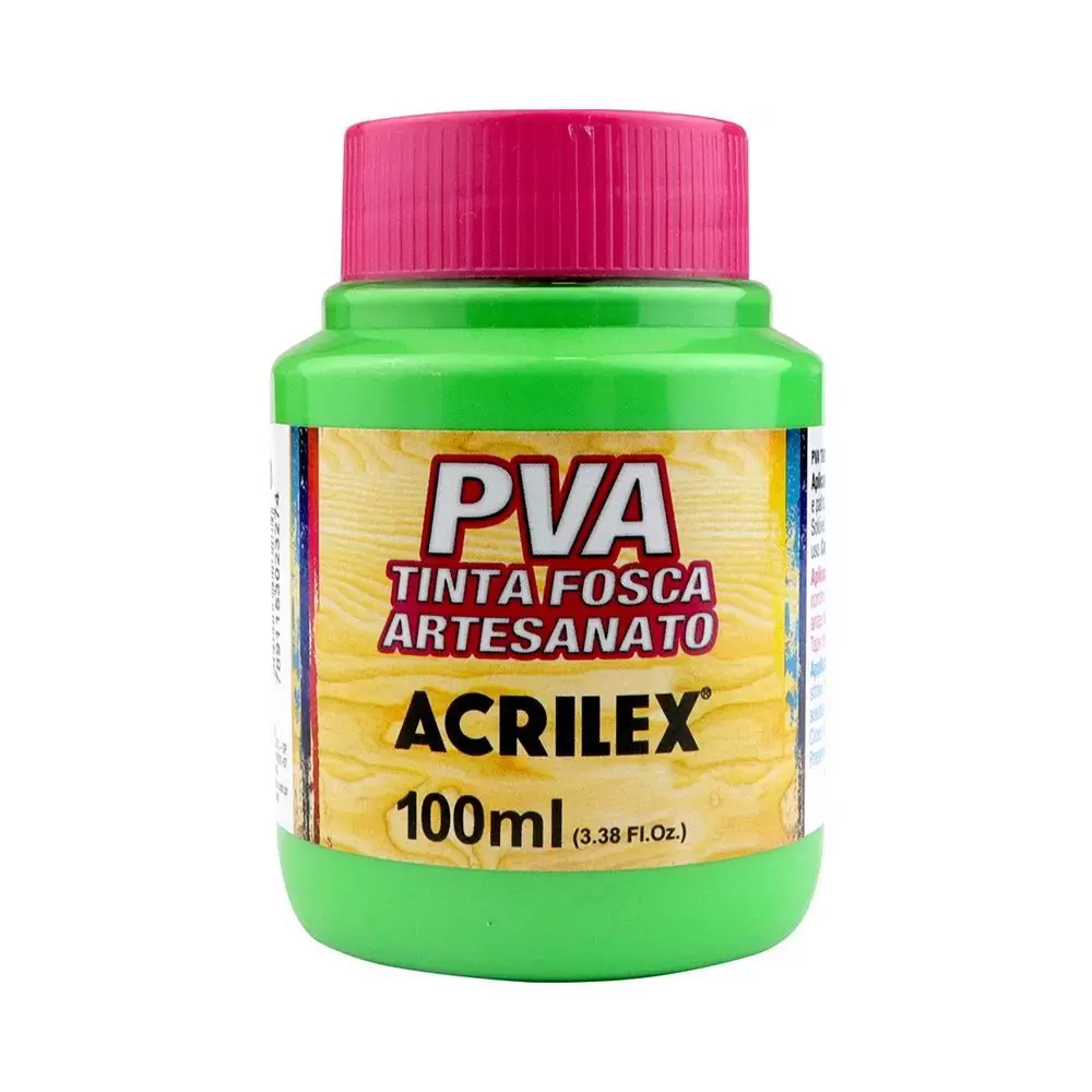 Tinta PVA Fosca Artesanato Acrilex 100ml Verde Folha