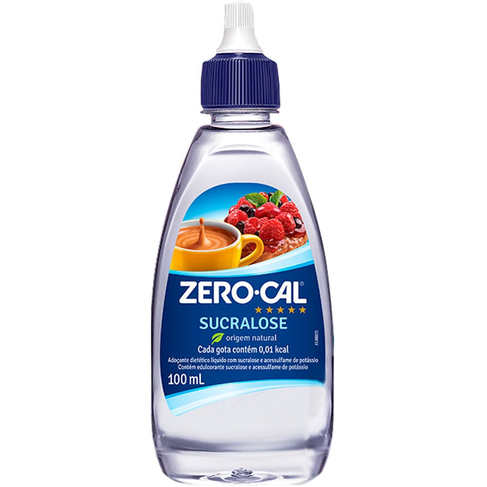 Adoçante Líquido Zero-Cal Sucralose 100ml Unitário