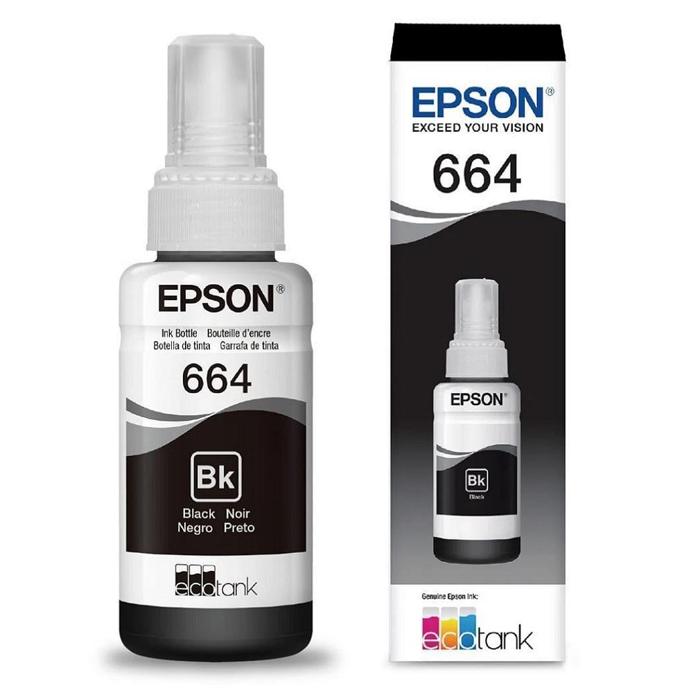 Garrafa de Tinta 664 Epson Preta 70ml