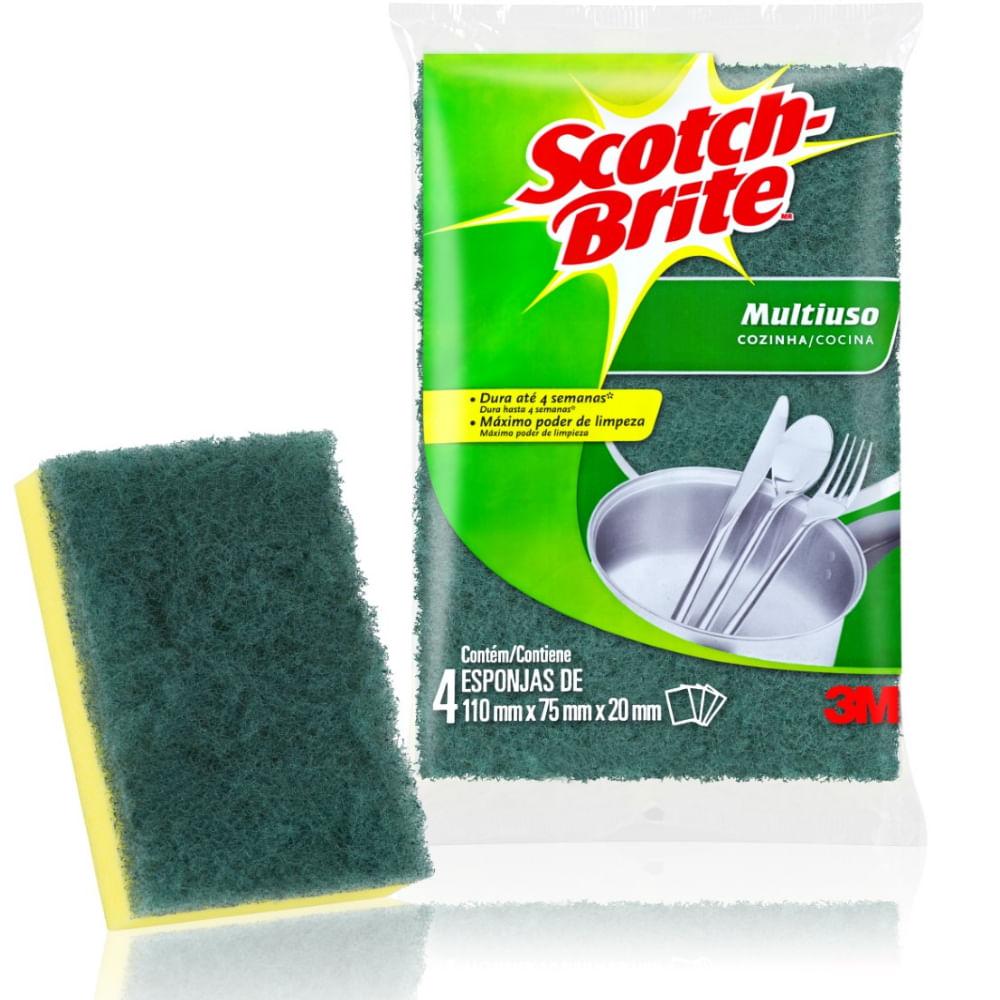 Esponja Multiuso com 4 Scotch-Brite