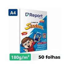 Papel Senninha A4 Branco 180g - 50 Folhas