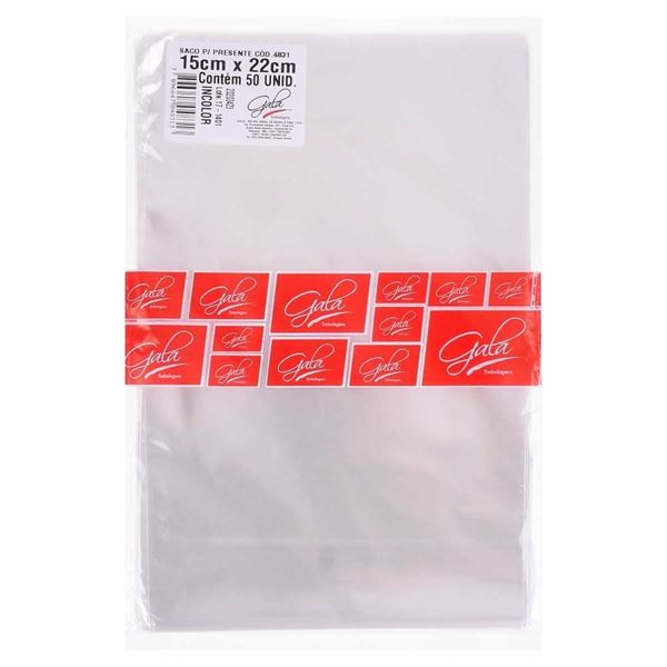 Saco Para Ensacar Gala 15x22 cm 50 un