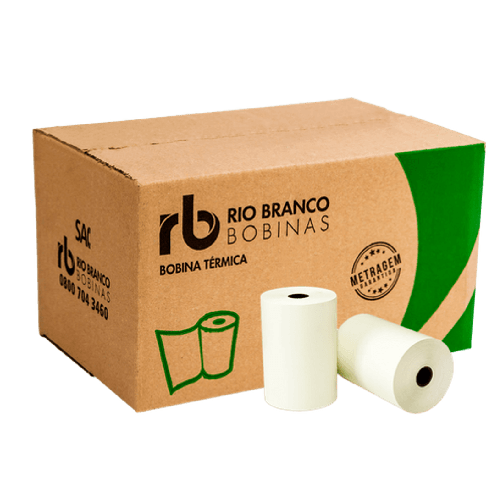 Bobina T&eacute;rmica 80x30 Caixa com 30 Unidades Rio Branco