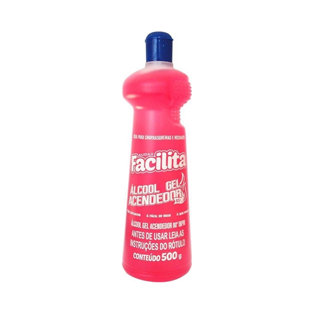 &Aacute;lcool Gel 80 500g Acendendor Audax Facilita