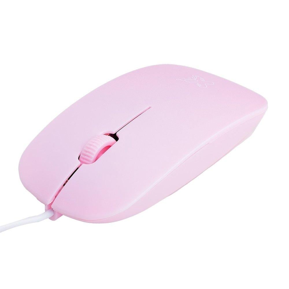 Mouse Surface 0000000 Maxprint Rosa com Fio USB 1200DPI