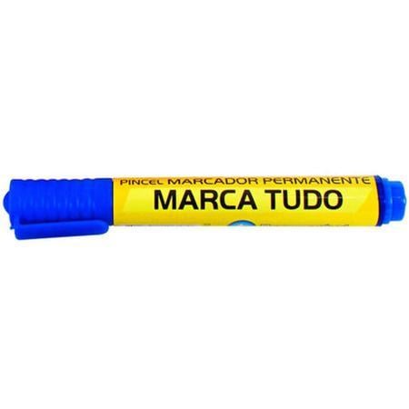 Pincel Marcador Permanente Recarreg&aacute;vel Maripel Azul Unit&aacute;rio