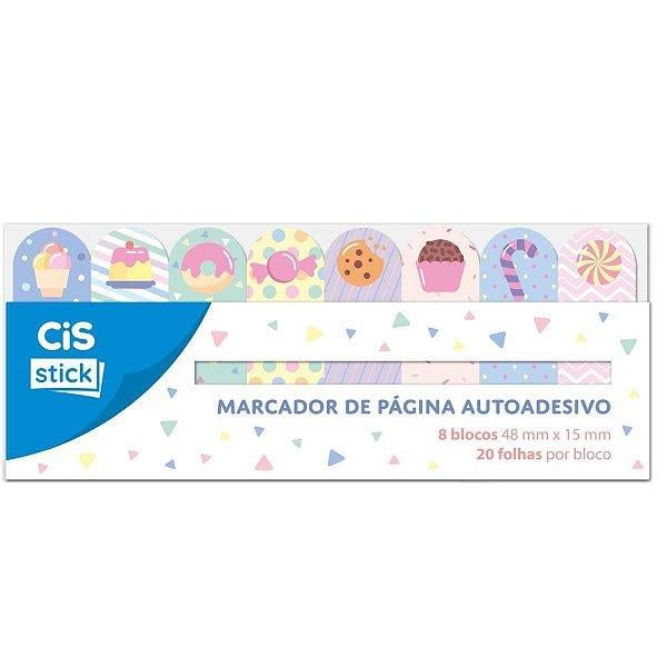 Bloco Marcador Página Adesivo Cis ST0402 8 modelos Decorado 20 fls.-Sertic