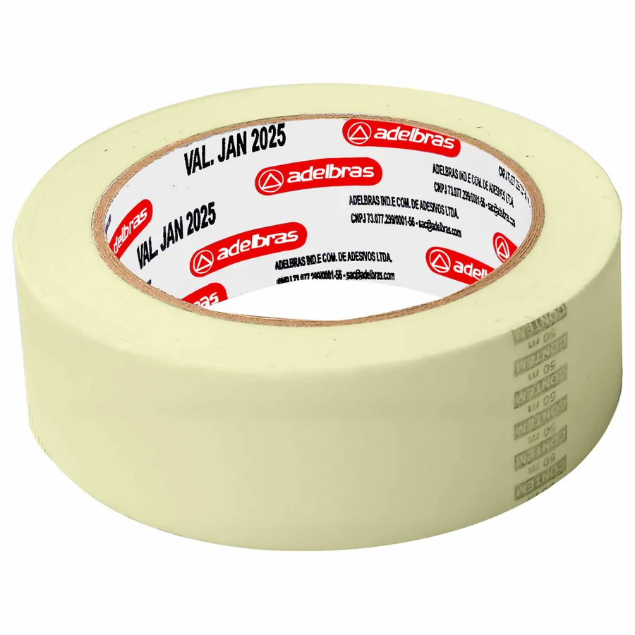 Fita Crepe Adelbras 710 Mask Crepe 36mm x 50m Papel Crepom